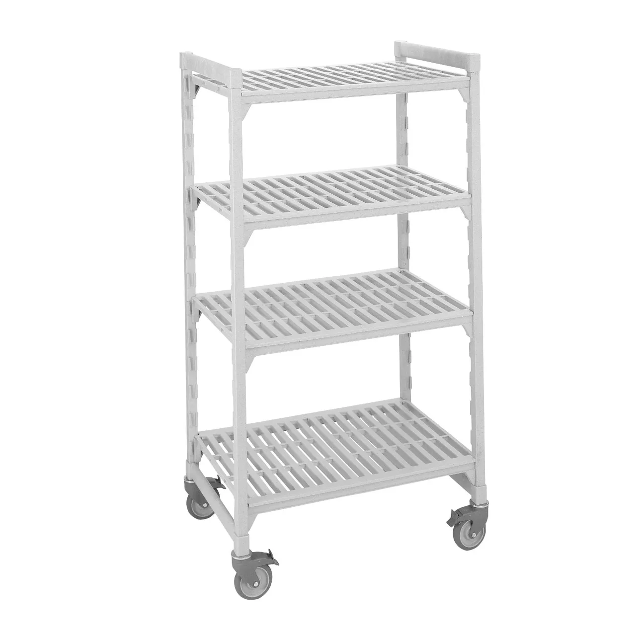 Cambro CPMU214875V4480 Camshelving® Premium 4-Shelf Vented Mobile Starter Unit - 21" x 48" x 75"