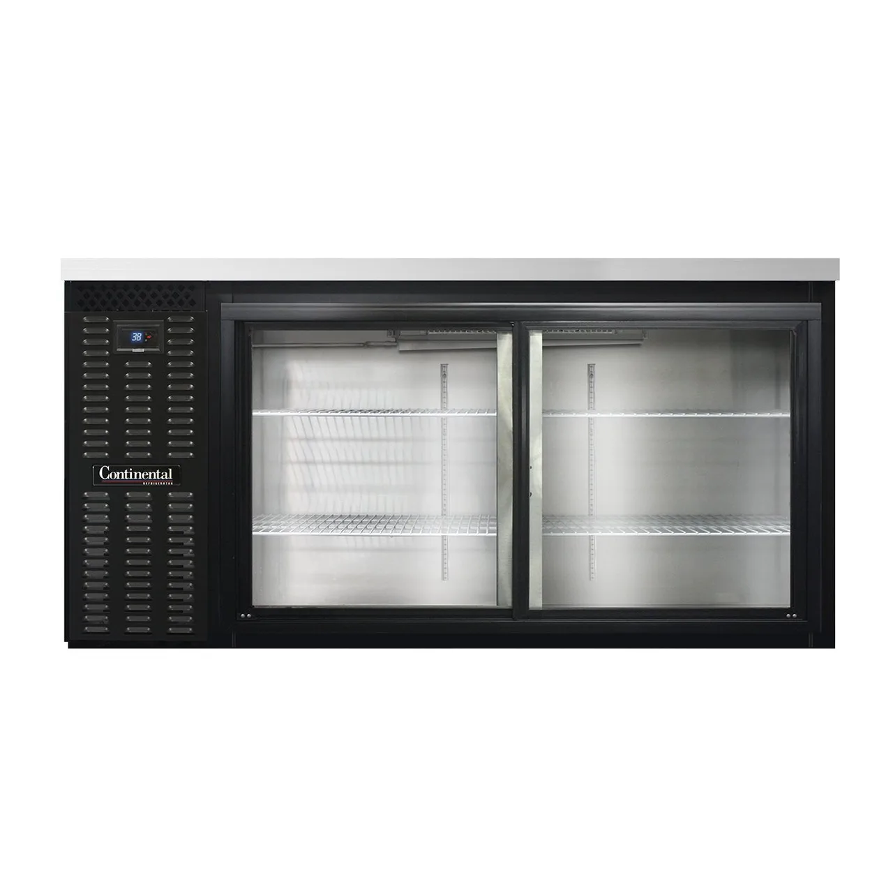 Continental Refrigerator BB69SNSGD 69" Back Bar Cooler with Glass Door