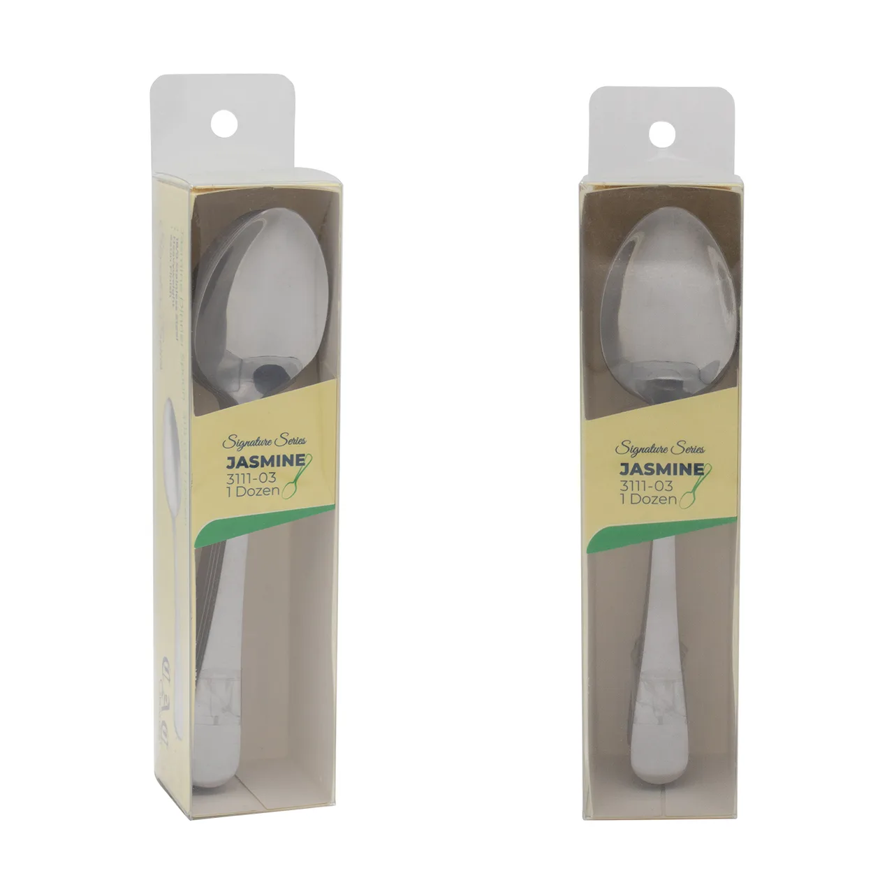 CAC China 3111-03 - Jasmine CPK Dinner Spoon, 7¼" Length, Heavy Duty 18/0 Stainless Steel, 1 Dozen