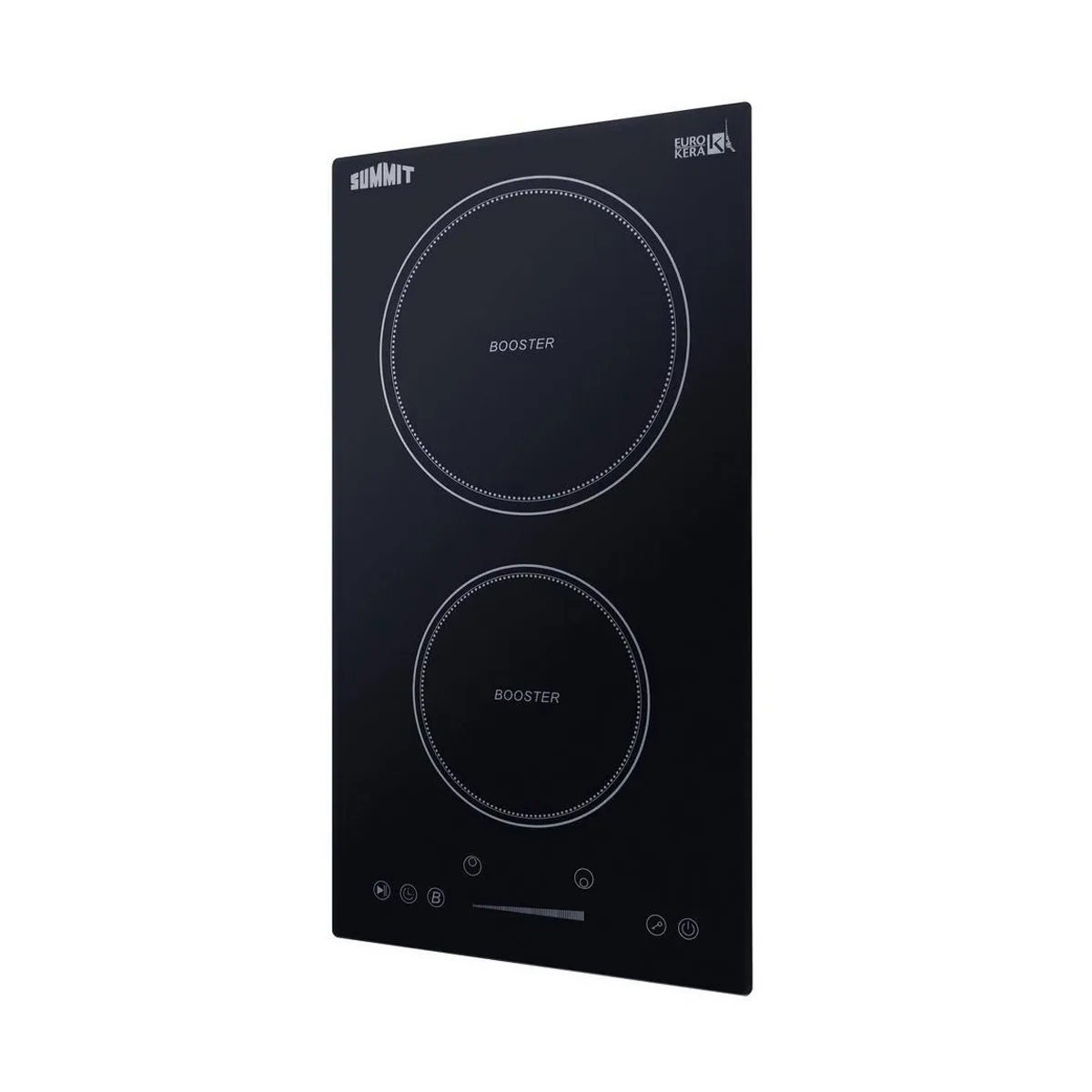Summit SINC2B230B 12" W Drop-In Induction Range, 2  Burners
