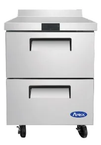 Atosa USA MGF8423GR 27" One Section WorkTop Refrigerator, 2 Drawers, 7.15 cu. ft.