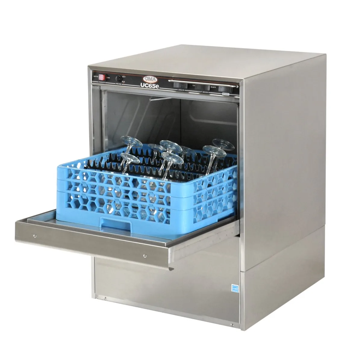 CMA Dishmachines UC65E 24" Undercounter Dishwasher,30 Racks/Hr-20 Gal/Hr-High Temp w/Booster