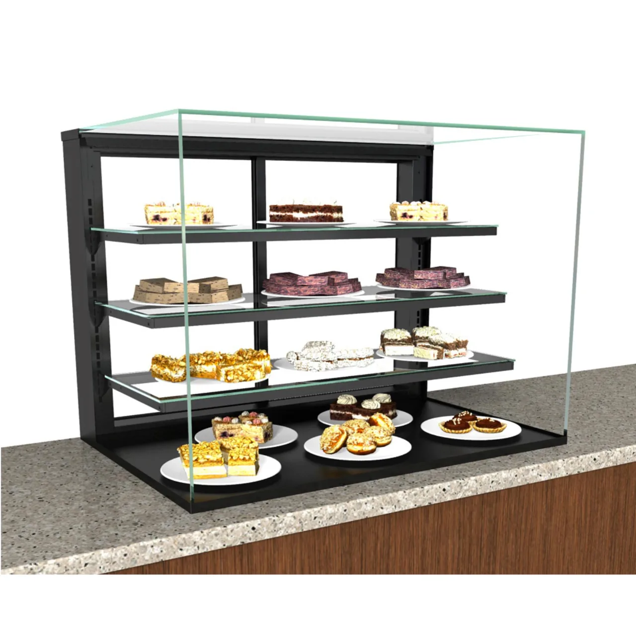 Structural Concepts NR4835DSV 48" Reveal® Non-Refrigerated Countertop Display Case
