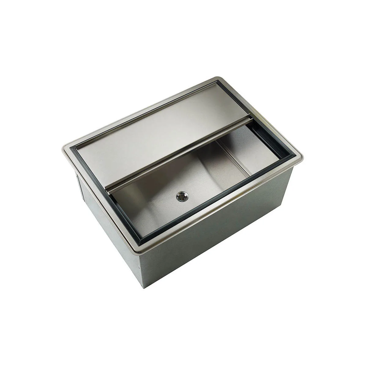 Krowne D2712-10 Drop-In Ice Bin, 27"W x 20"D, 73 Lbs Ice Capacity, Fully Insulated