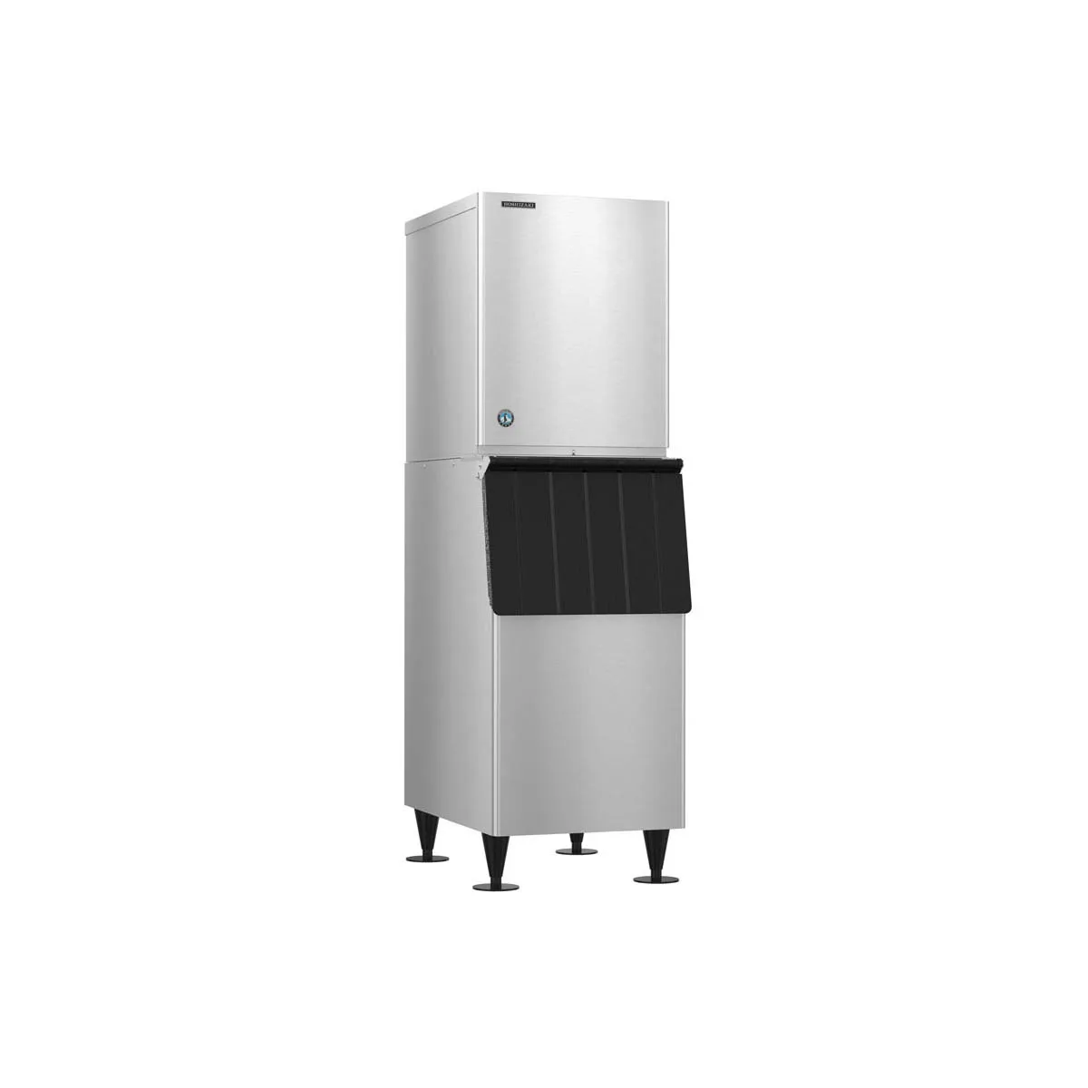 Hoshizaki KM-660MWJ/B-300SF Water Cooled Crescent 669 lb Ice Machine with Bin, 300 lb Storage
