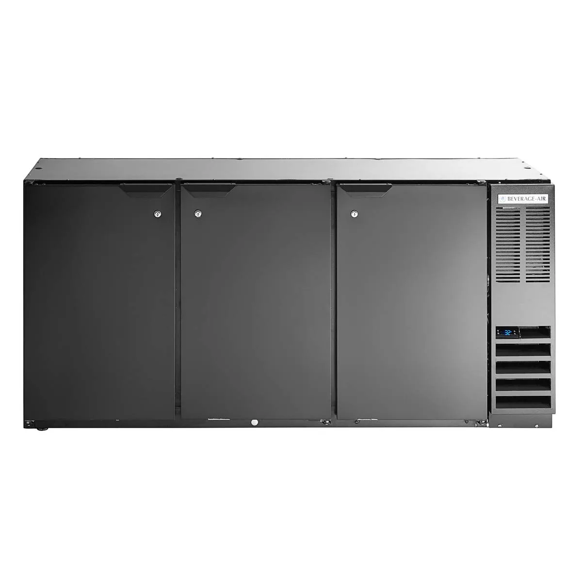 Beverage Air BB72HC-1-B 72" Three Section Back Bar Cooler with Solid Door, 19.92 cu. ft.