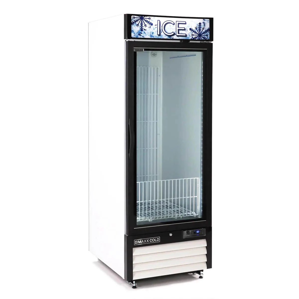 Maxx Cold MXM1-23FHC-ICE 27" Glass Door Freezer Merchandiser, 23 cu. ft.