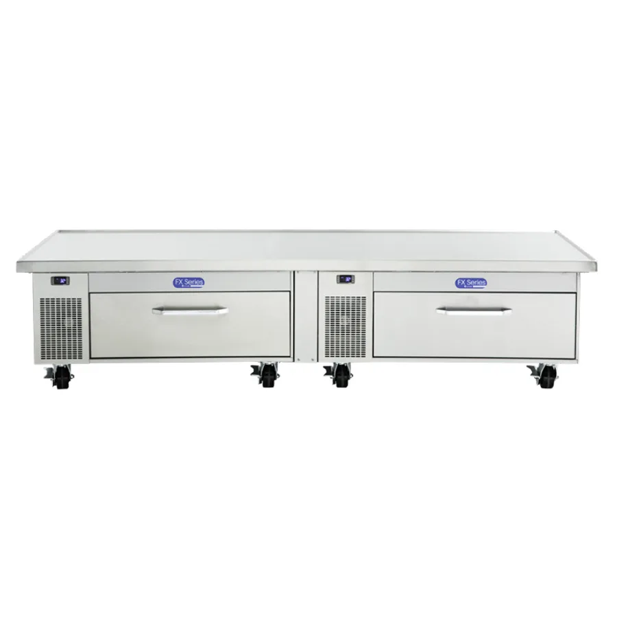 Randell FX-2CS-290 96" Flexible Refrigerator or Freezer Chef Base w/ 2 Drawers, 6 cu. ft.