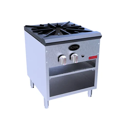 Royal Range of California SSPR-220 36" Gas Stock Pot Range w/ (2) Three Ring Burners, Manual Controls, 200.000 BTU
