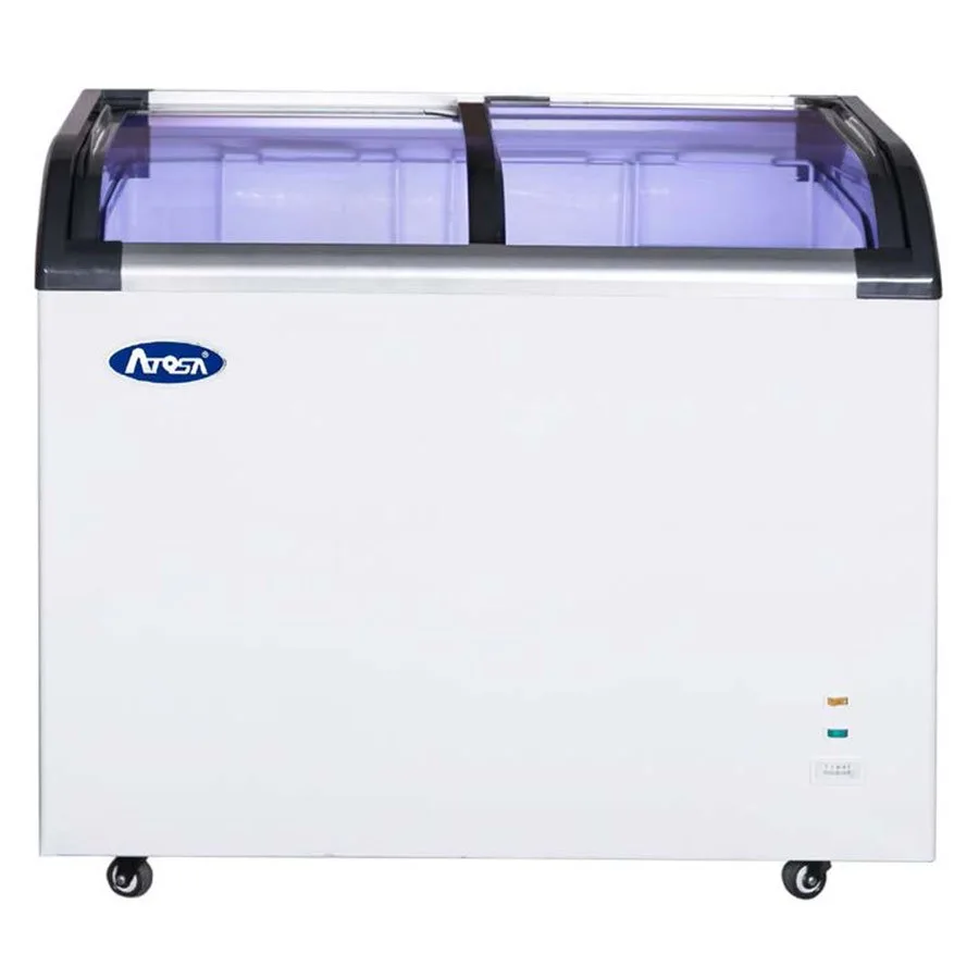 Atosa USA MMF9110 40" Glass Door Chest Freezer, 9.6 cu. ft. - Open box