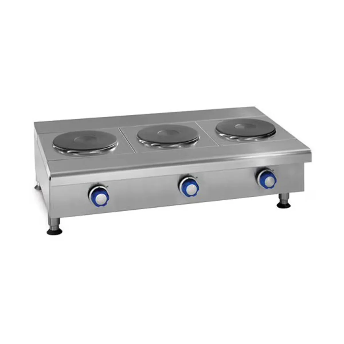 Imperial IHPA-2-24-E 24" Electric Countertop Hotplate w/ (2) Solid Burners, Horizontal Design, Infinite Controls, 4.0 kW