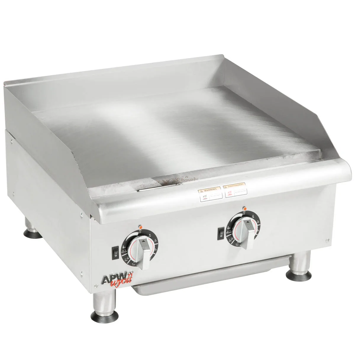 APW Wyott EG-24S Countertop Electric Griddle with 24" x 19.5" Surface, Thermostatic Controls, 208/240v