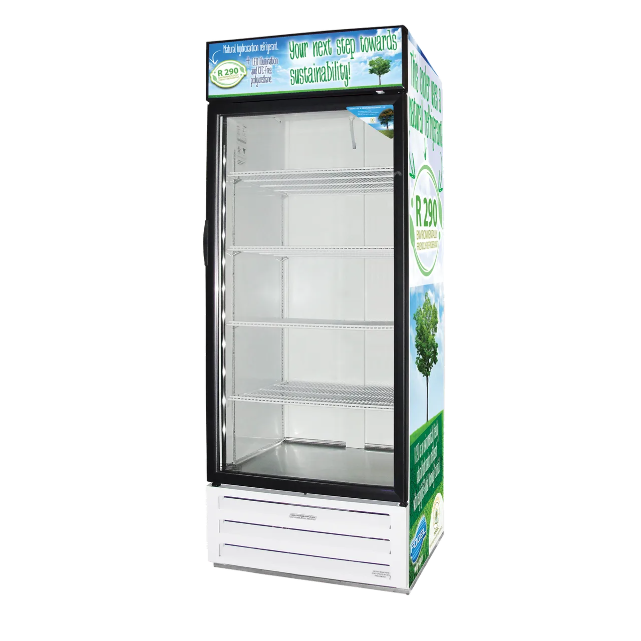 Howard-McCray VR-26-HC 30" One Glass Door Merchandiser Refrigerator in White, 26 cu. ft.