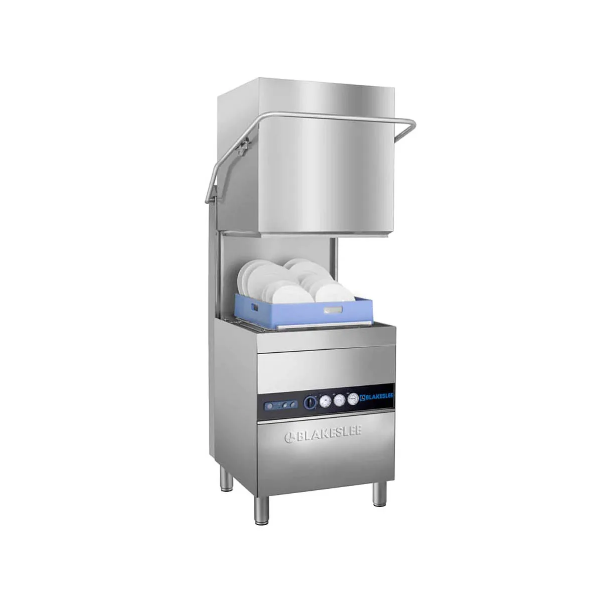 Blakeslee D-18 Hood Type High-Temp Dishwasher, 30 Racks/Hour capacity - Open box