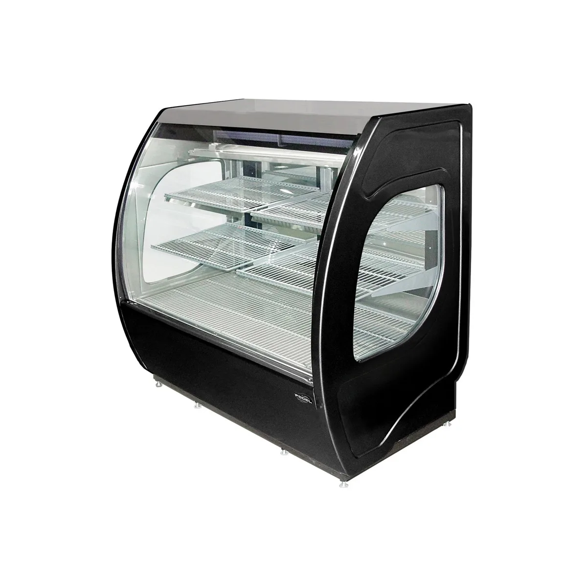 Fogel USA ELITE-6-DC-HC-B 72" Black Refrigerated Deli Display Case