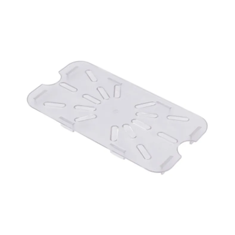 Omcan USA 85035 Drain Shelf For 1/4‑Size Food Storage Containers, Clear Polycarbonate, NSF