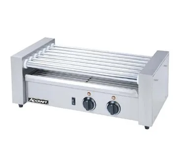 Adcraft RG-07 Hot Dog Roller Grill by Admiral Craft w/ 7 Rollers, 18 Hot Dog Capacity, 120V