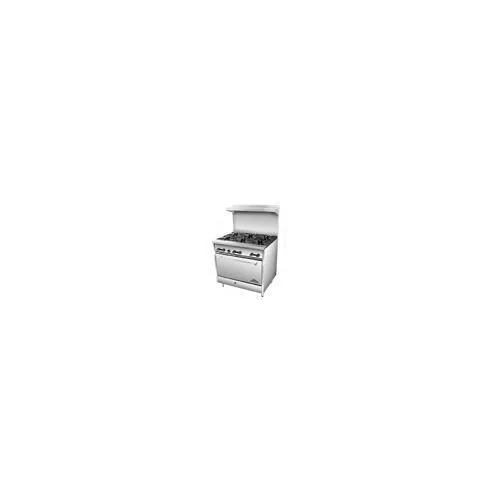 Comstock-Castle F31832 48" Gas Restaurant Range w/ (8) Open Burners, (1) Space Saver Oven, (1) Cabinet Base, 217.000 BTU