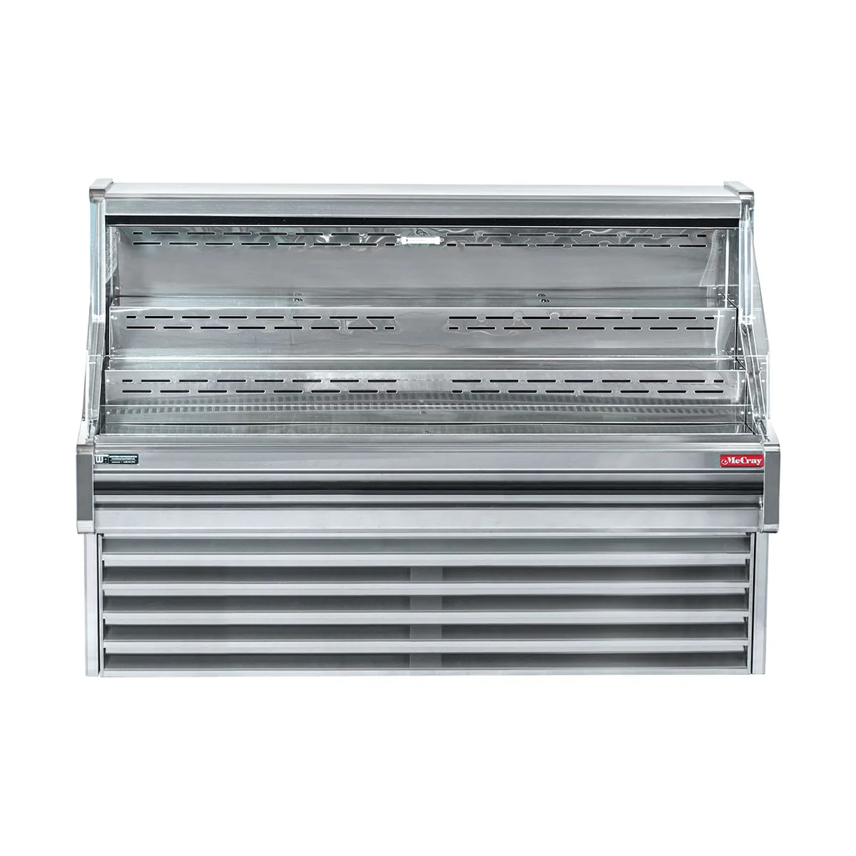Howard-McCray SC-OS30E-3-S-LED 39" Horizontal Impluse Open Merchandiser, Stainless Steel, Self-Contained
