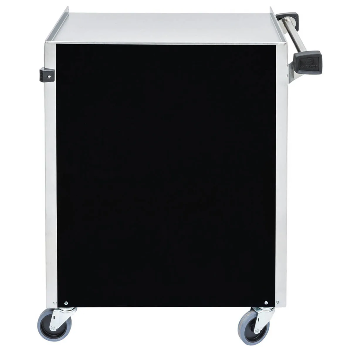 Lakeside 610 27" Stainless Steel 3 Shelf Bussing Cart w/ Enclosed Back & Sides