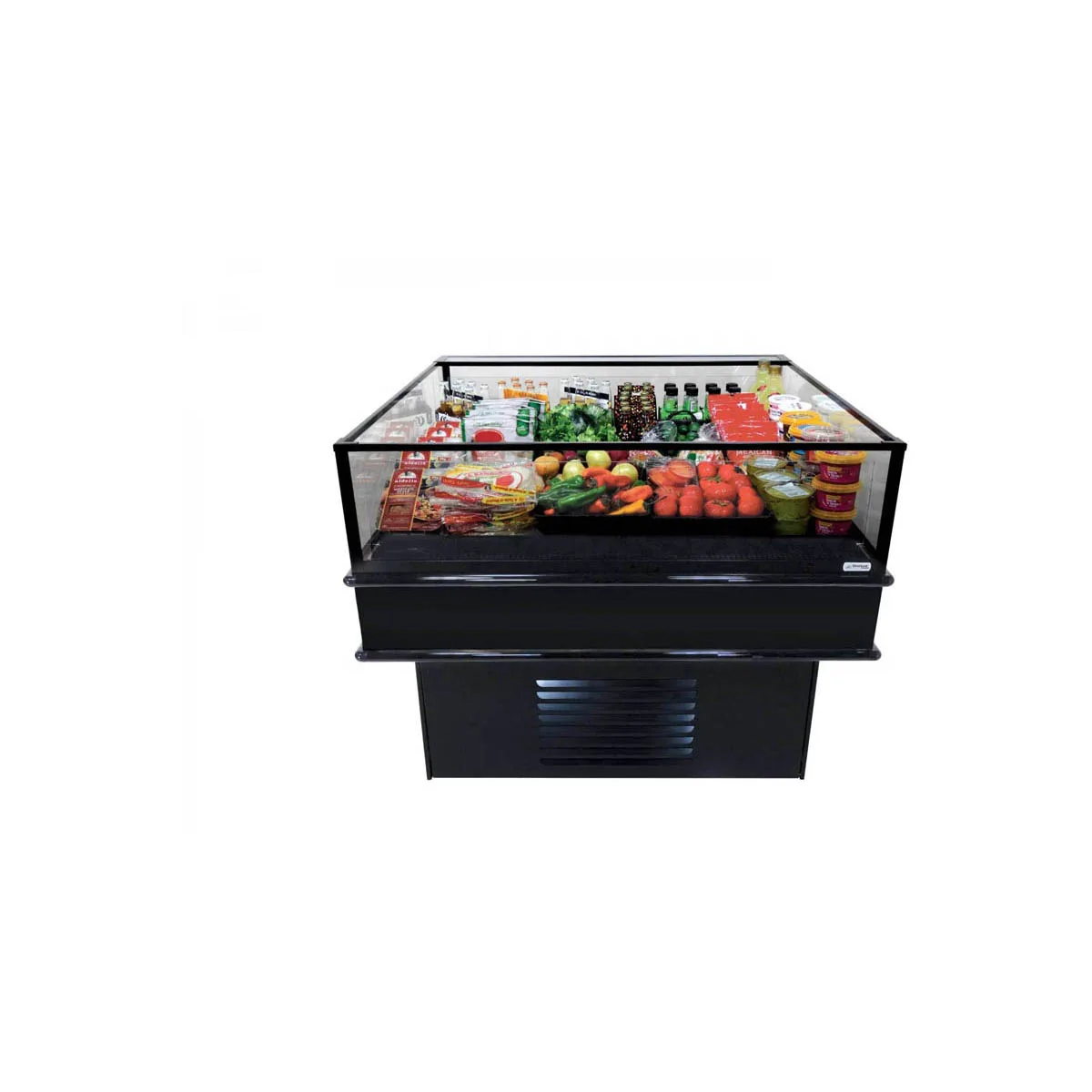 Structural Concepts MI44R 50" Self-Service Mobile Island Open Air Merchandiser, Self-Contained, Deck Only