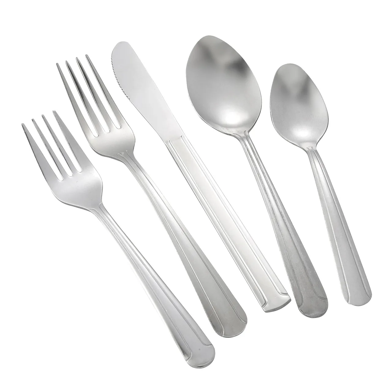 Winco 0001-04 - 6" Dominion Bouillon Spoon, 18/0 Stainless Steel, Vibro Finish - 1 Dozen