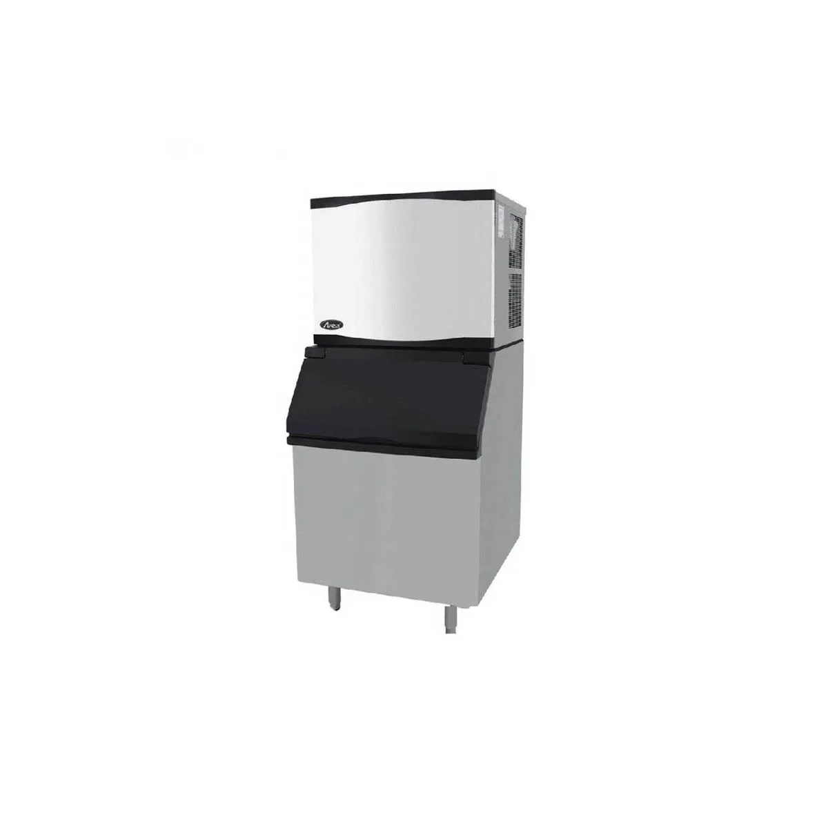 Atosa USA YR450-AP-161/CYR400P Air Cooled Half Cube 460 lb Ice Machine with Bin, 396 lb Storage
