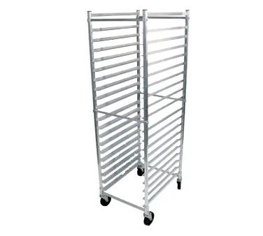 John Boos ABPR-1820-3KD Mobile Front Loading Bun Pan Rack w/ (20) Pan Capacity, 3" Spacing