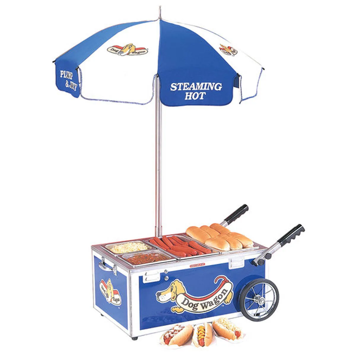 Nemco 6550-DW Hot Dog Steamer Cart, Mini, Counter Top
