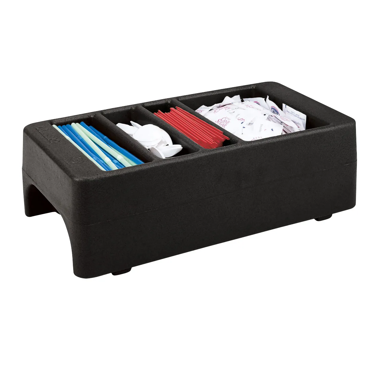 Cambro LCDCH110 Condiment Holder - 8-3/4" W x 16-1/2" D x 5" H, Black, Fits 250LCD/500LCD/UC250/UC500