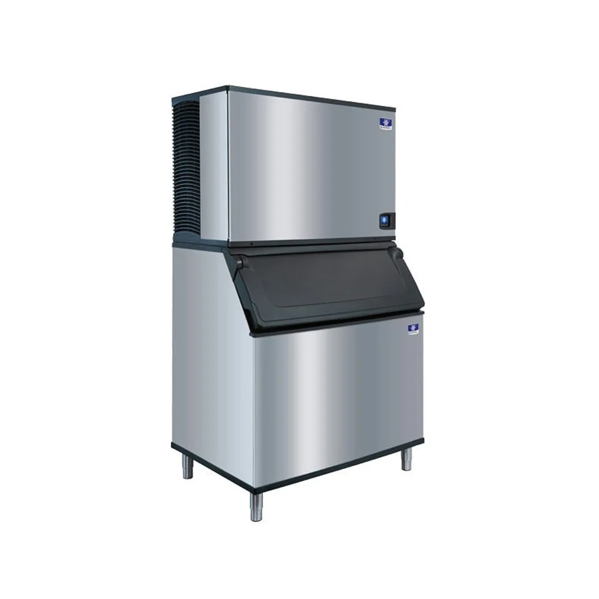 Manitowoc IYT1500W/D970 Water Cooled Half Cube 1725 lb Ice Machine with Bin, 882 lb Storage
