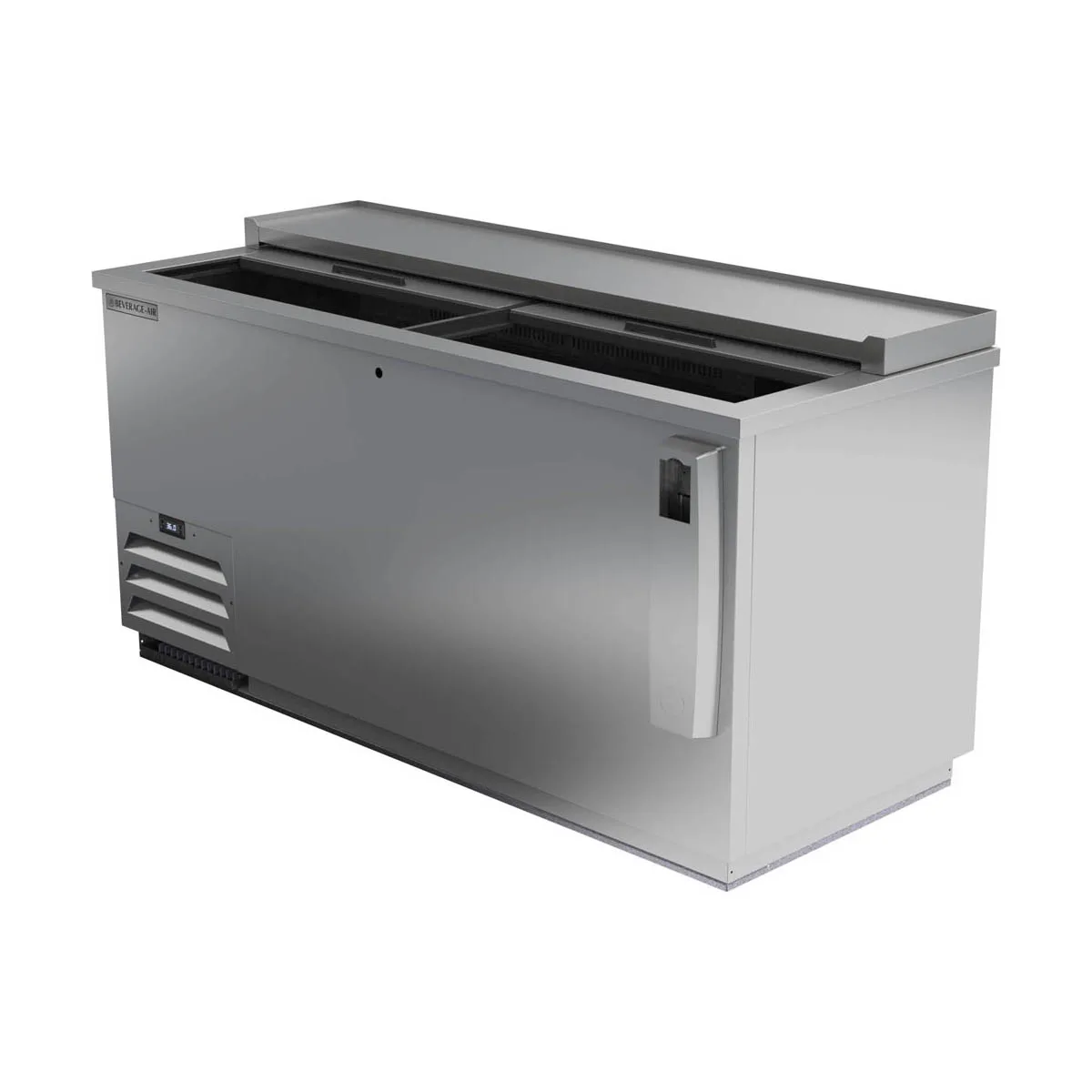 Beverage Air DW64HC-S 65" Deep Well Bottle Cooler w/ 2 Sliding Lids, 4 Dividers, 18.5 cu. ft.