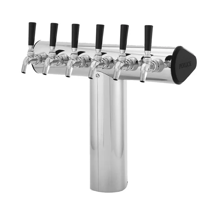 Perlick 66500-6BPC Winged Tee Draft Beer Dispensing Tower