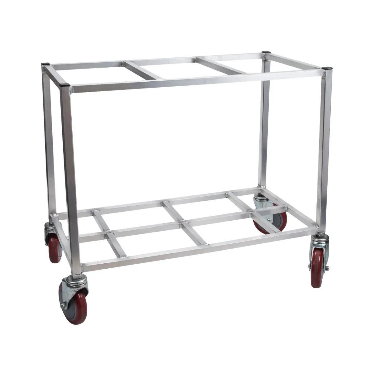 Winholt 148PIB-ALC Bin, White/Yellow/Blue Bins, 225 lb, Aluminum Frame, 5" Casters, 3 Covers