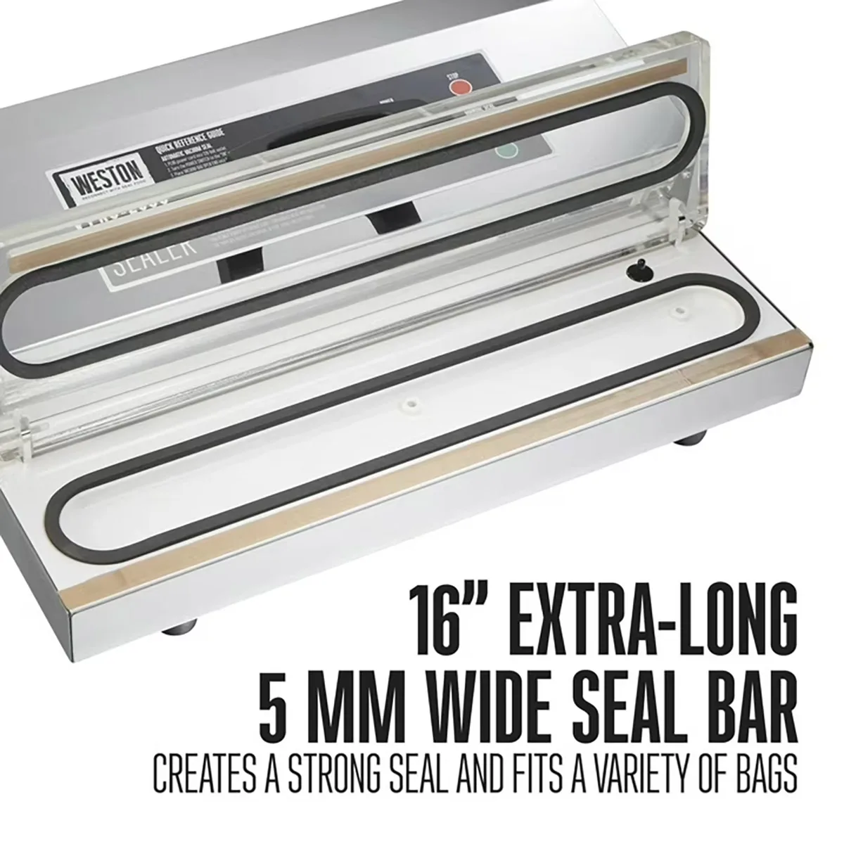 Hamilton Beach 65-1301-W Weston Pro-2600  Countertop External Vacuum Packaging Machine with 16" Seal Bar