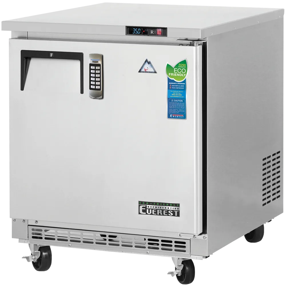 Everest Refrigeration ETBR1-LAB 27" Medical Refrigerator w/ 1 Solid Door, 7.5 cu. ft., 2 Shelves