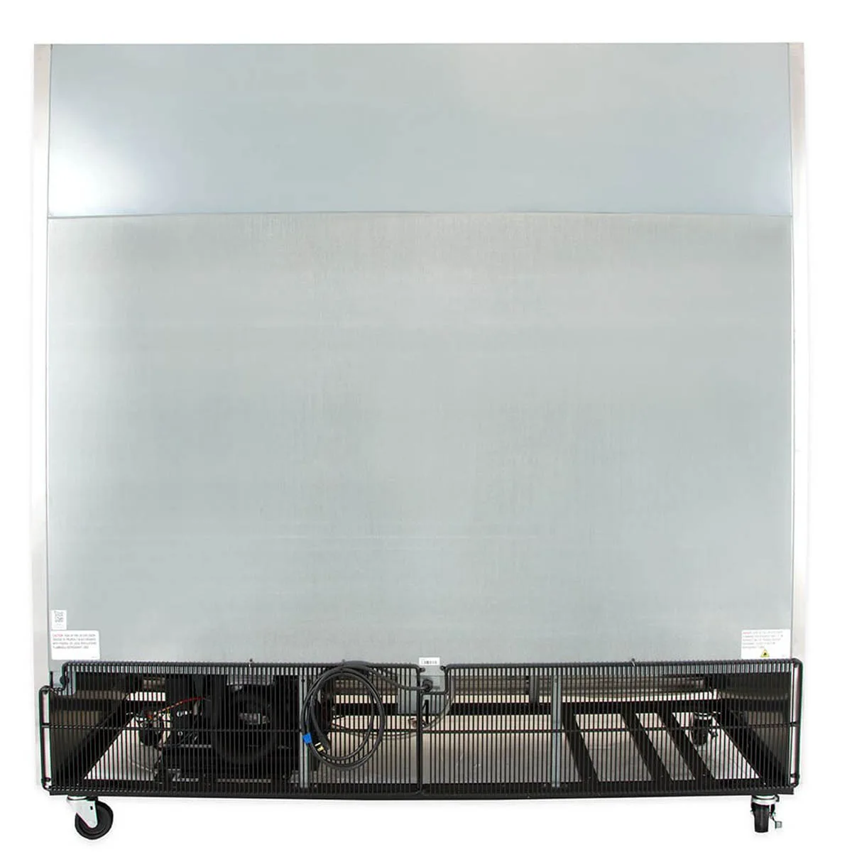 True TS-72-HC 78" 3-Section Reach-In Refrigerator w/ 3 Solid Doors, Bottom Mount, Stainless Steel