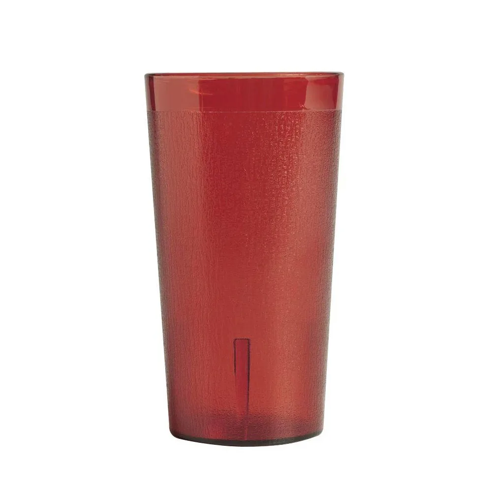 Cambro 800P156 - 7.8 Oz Red SAN Tumbler, 2‑5/8" Dia, Sani‑Rim Lip, Dishwasher Safe, USA - 72/Case