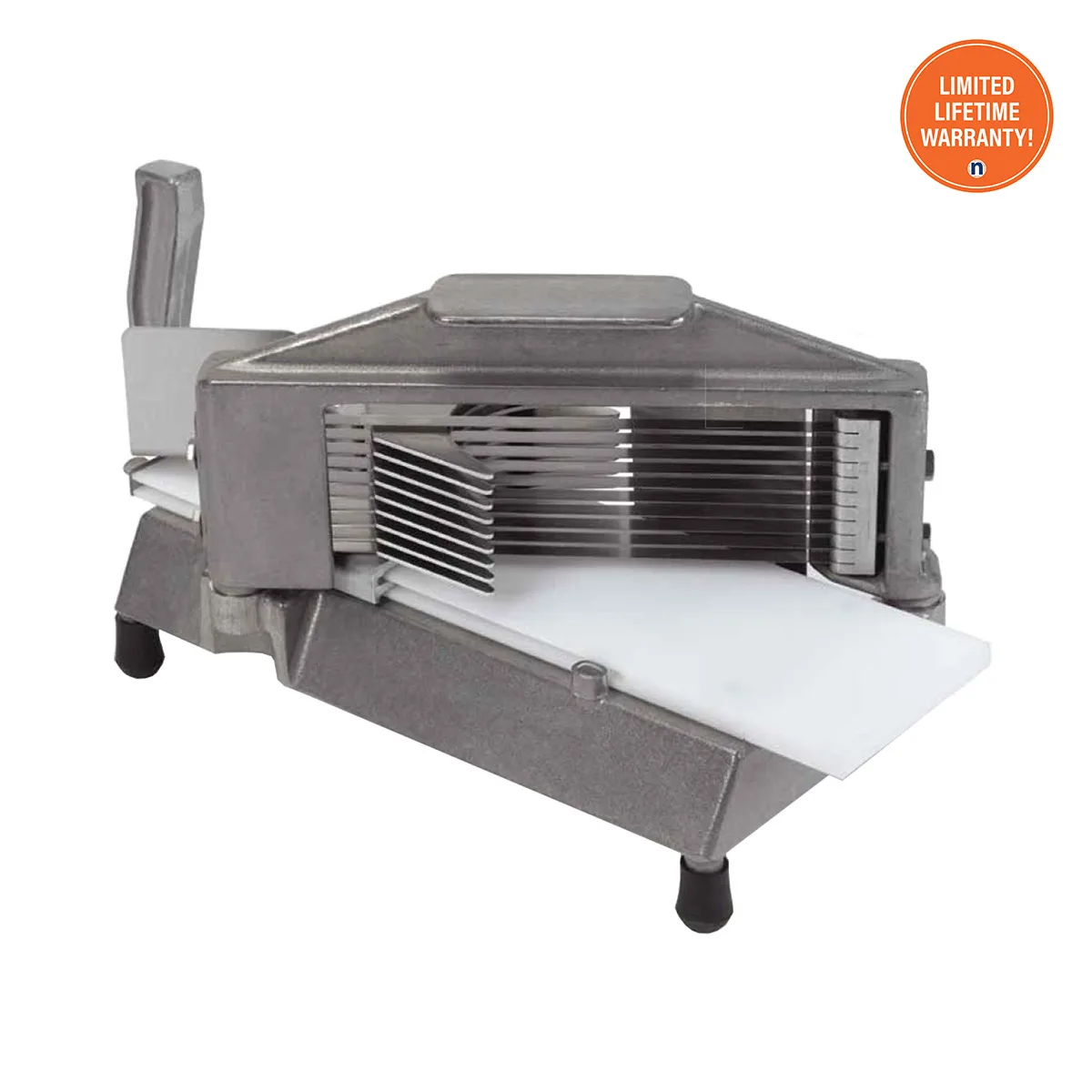 Nemco 55600-7 Manual Easy Tomato Slicer – 7/32" Straight Blade, 7.25"W x 15.25"D x 8.25"H, Stainless Steel