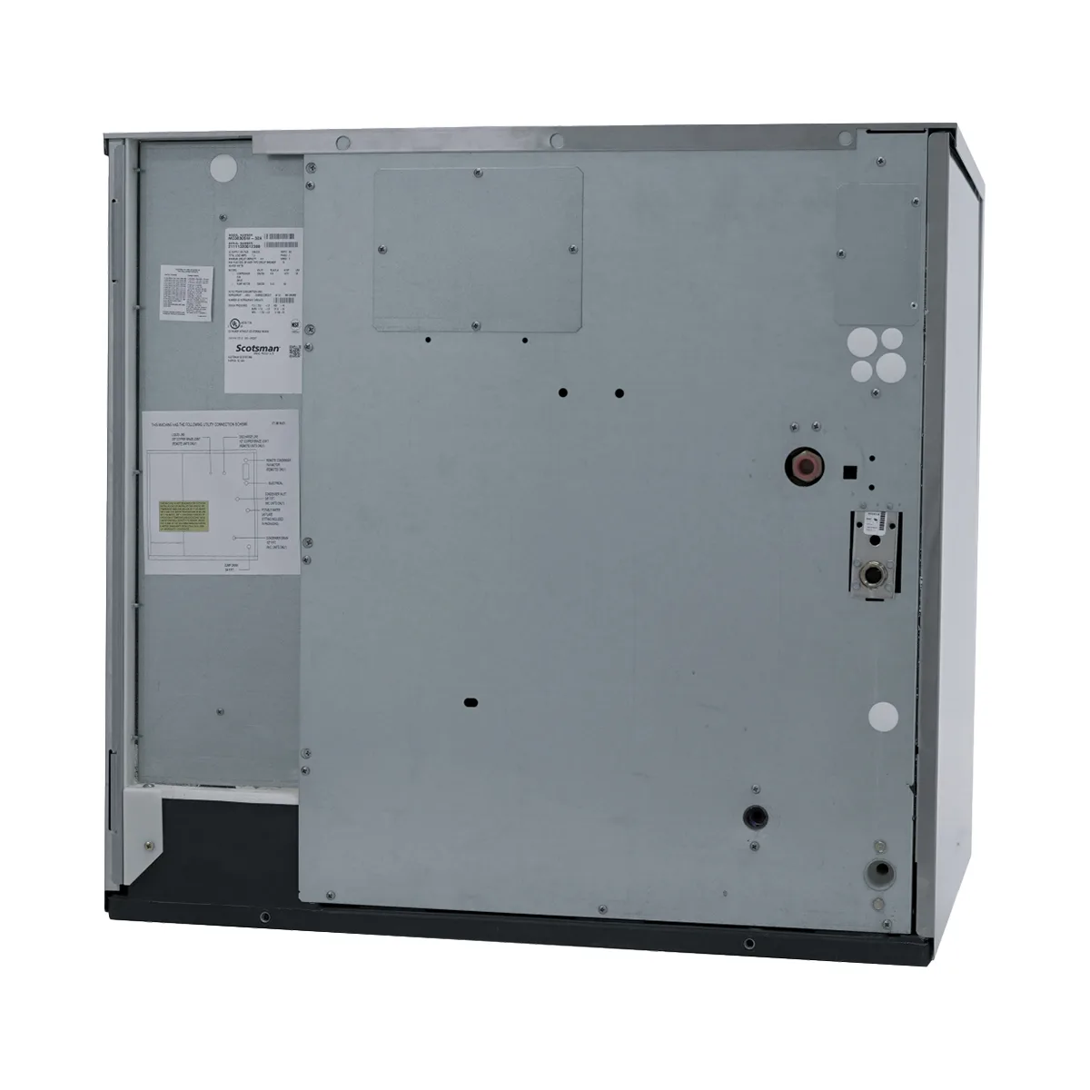 Scotsman MC0830SWX-32 Water-Cooled Half-Cube Ice Maker, 907 lb/24h, AgION, R290, 208-230V, Stainless