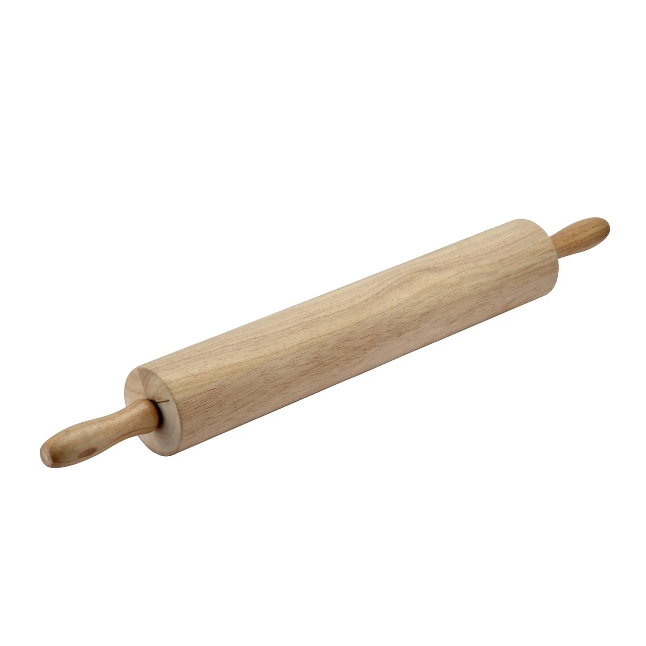 CAC China RPWH-13 Rolling Pin – 13" Wooden Roller With Handle, Premium Hardwood
