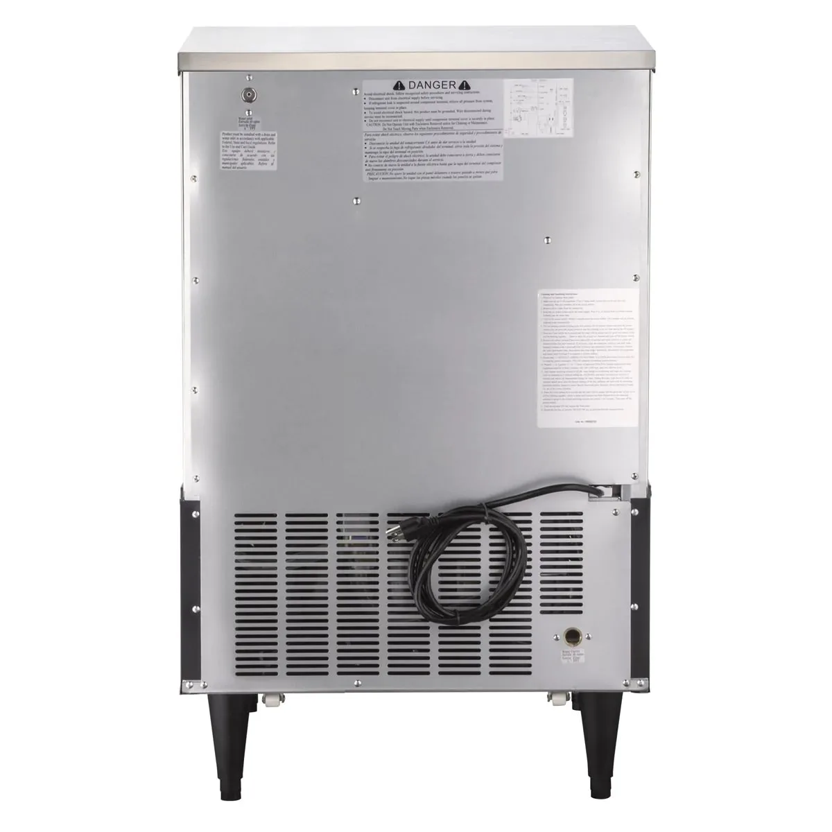 Maxx Ice MIM260NH 24" Air Cooled Half Cube 265 lb Undercounter Ice Machine with 75 lb Bin