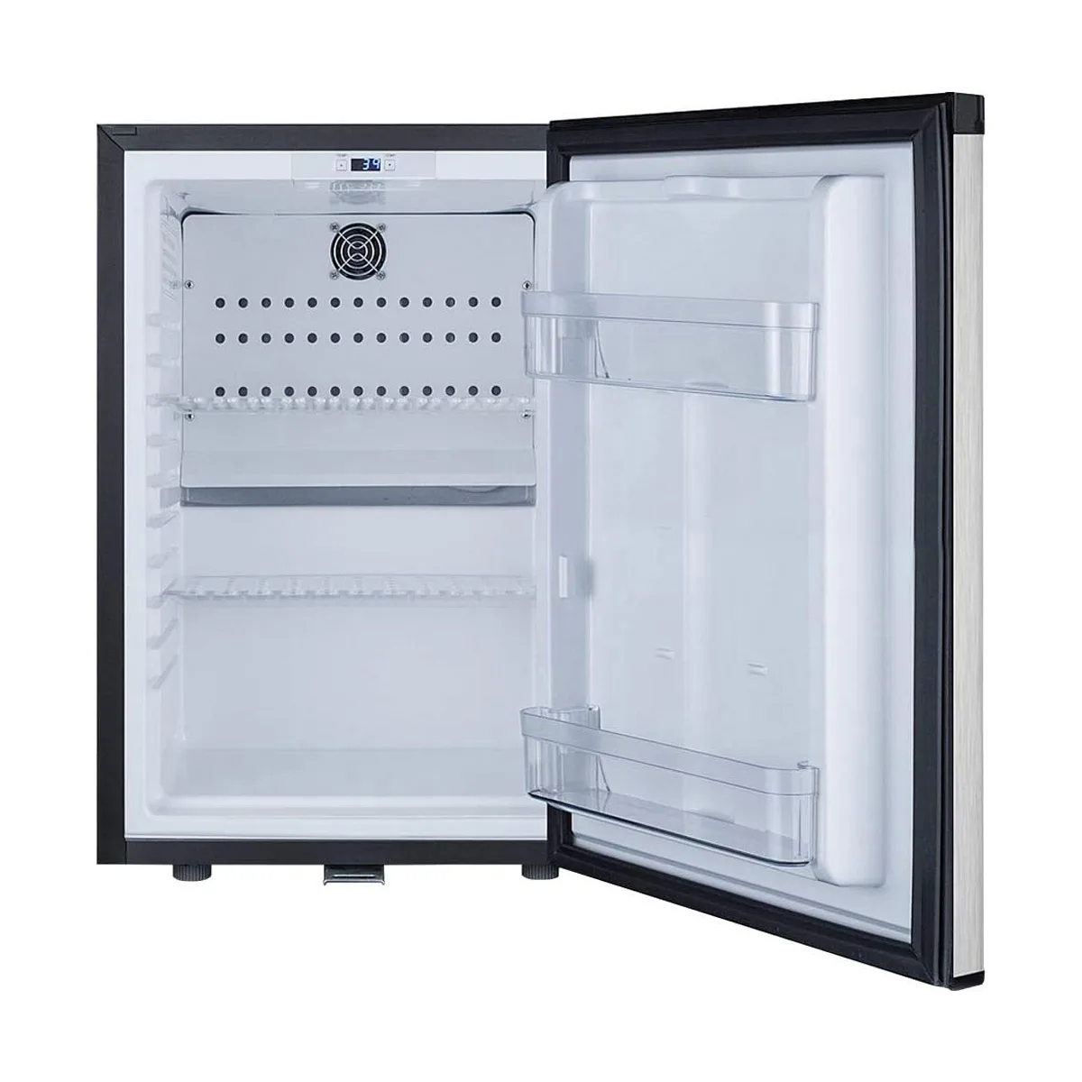 Summit MB26SS 16" Compact Minibar Refrigerator in Black, Stainless Steel Door, 1.1 cu.ft