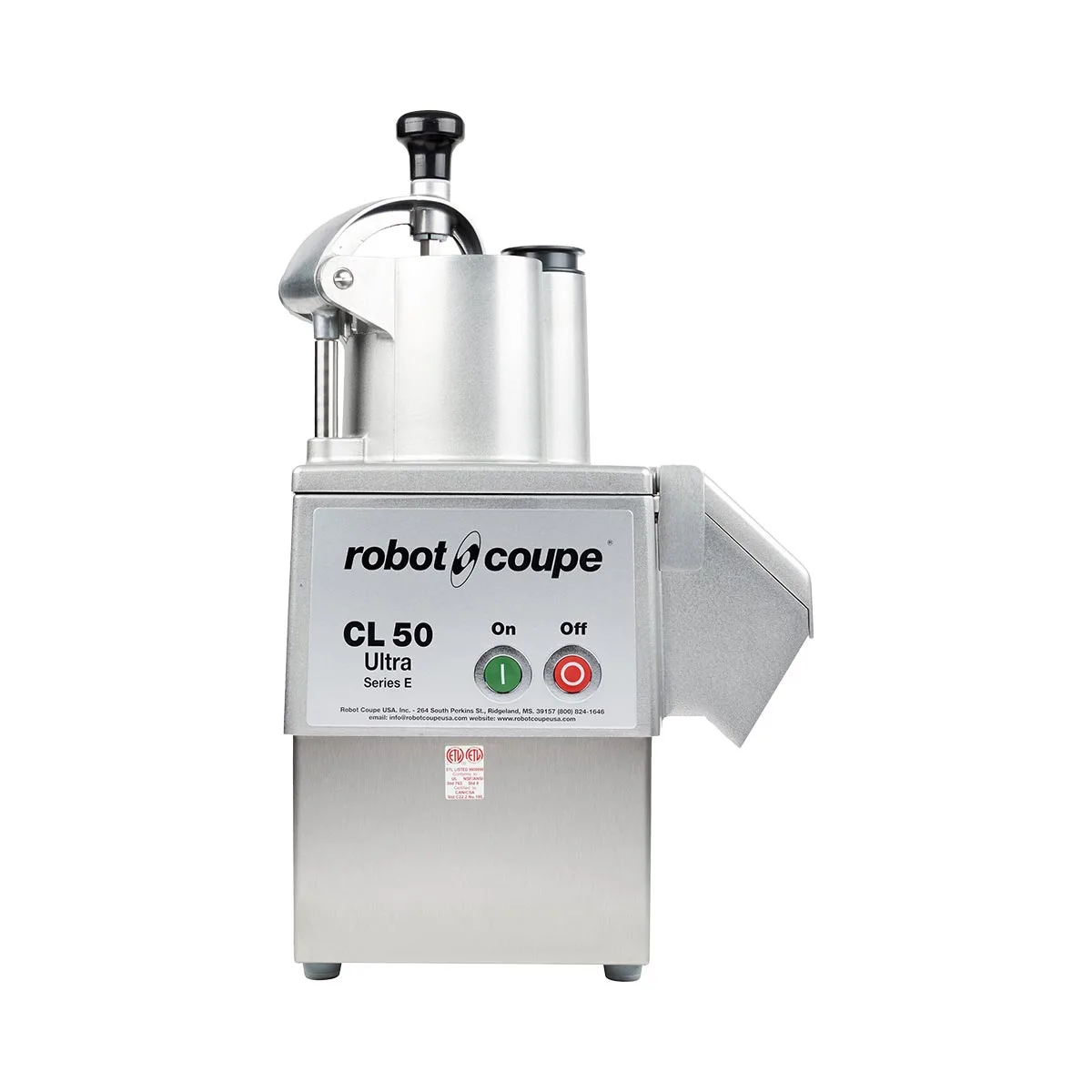 Robot Coupe CL50EUPIZZA Continuous Feed Food Processor, 5 Discs Included, 1 1/2 hp
