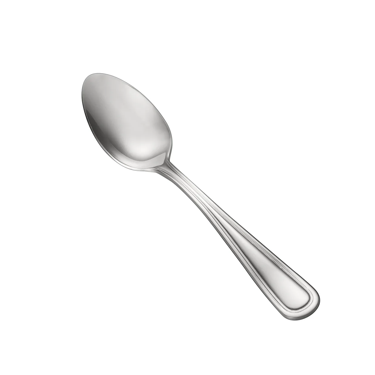 CAC China 3002-01 Prime Teaspoon, 6-3/8" Extra‑Heavy, 18/0 Stainless Steel, 5‑6" Length - 1 Dozen