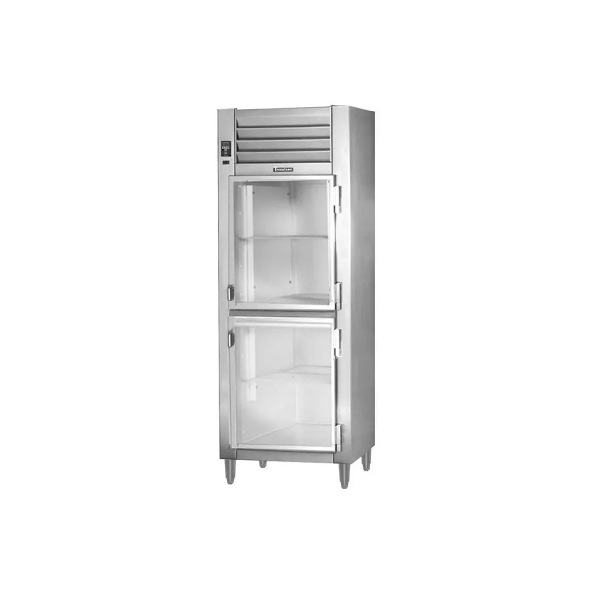 Traulsen AHT132N-HHG 26" 1-Section Reach-In Refrigerator w/ 2 Glass Half-Doors, Remote, 21.57 cu. ft.