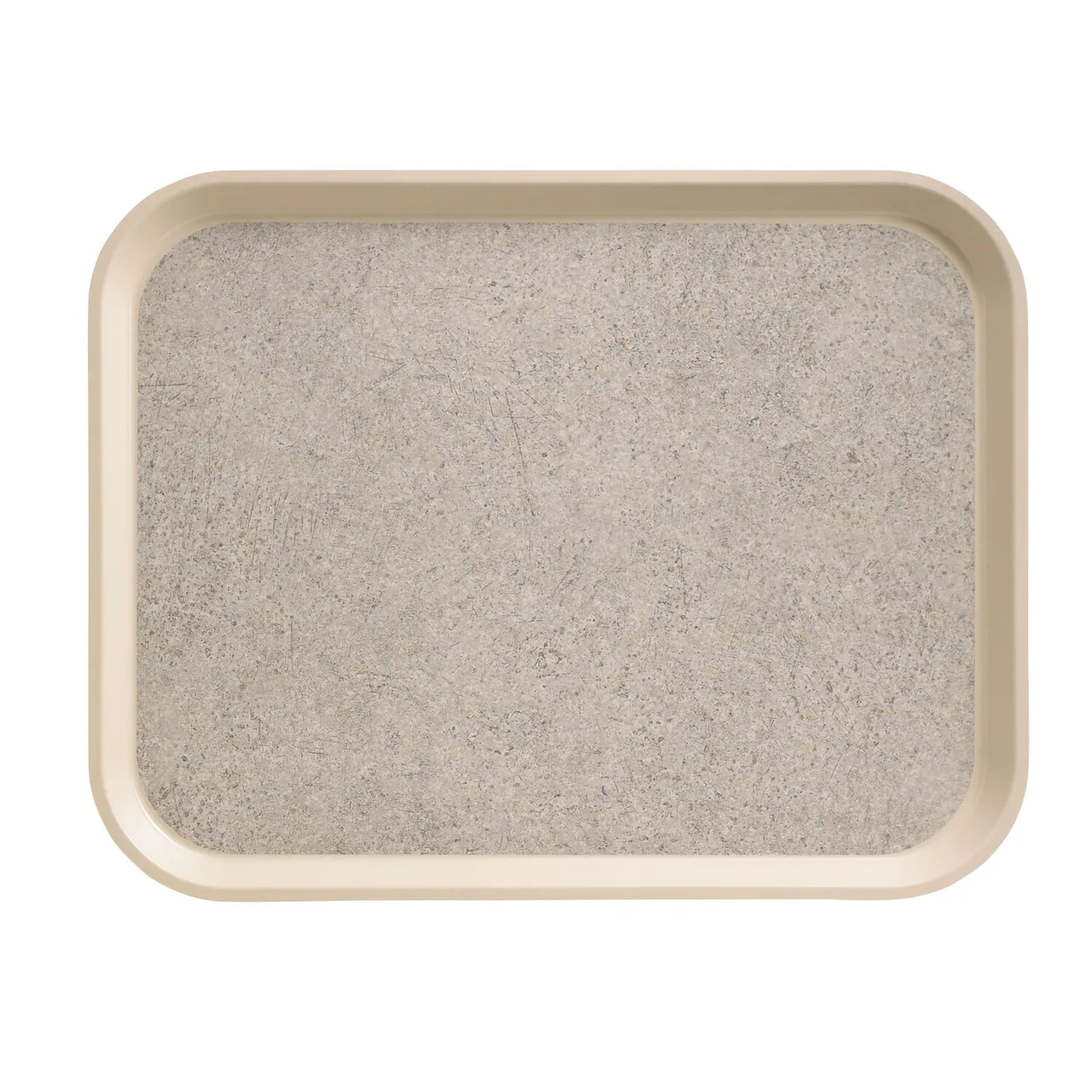 Cambro 1520VC380 Tray, 15" x 20", Ivory Sahara, Fiberglass, Dishwasher Safe, NSF/Ecosafe, USA