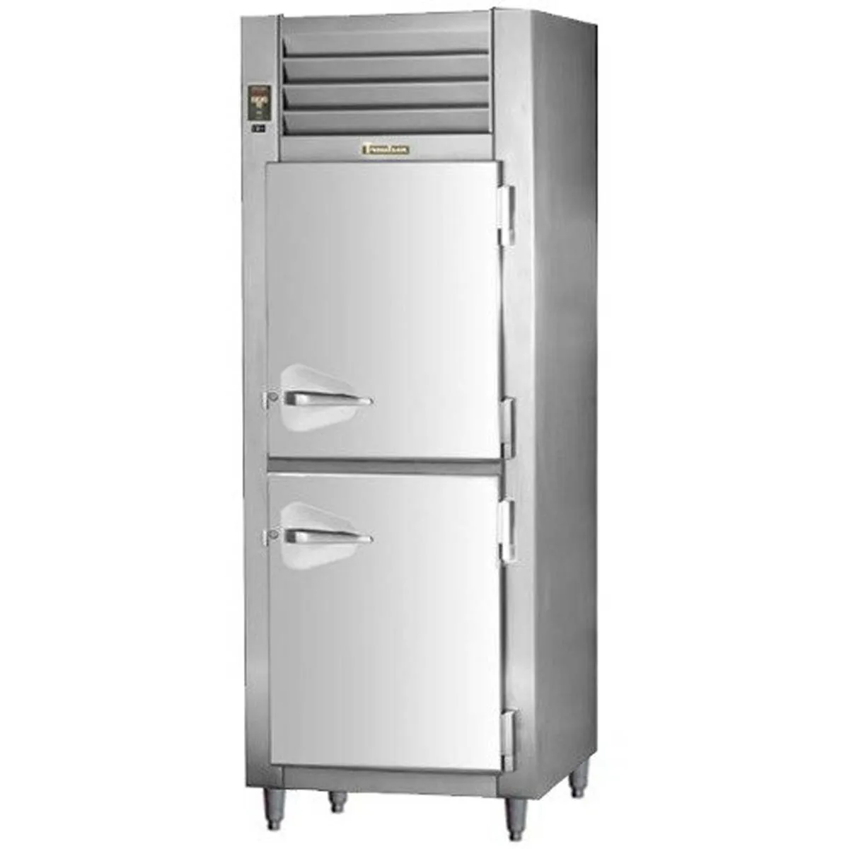 Traulsen AHT132NPUT-HHS 26" 1-Section Pass-Thru Refrigerator w/ 4 Half Solid Doors, Top Mount, 22.5 cu. ft.