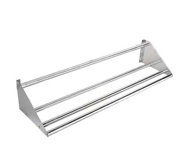 Serv-Ware SRT62-CWP 62"L Wall Mounted Stainless Steel Tubular Slant Rack