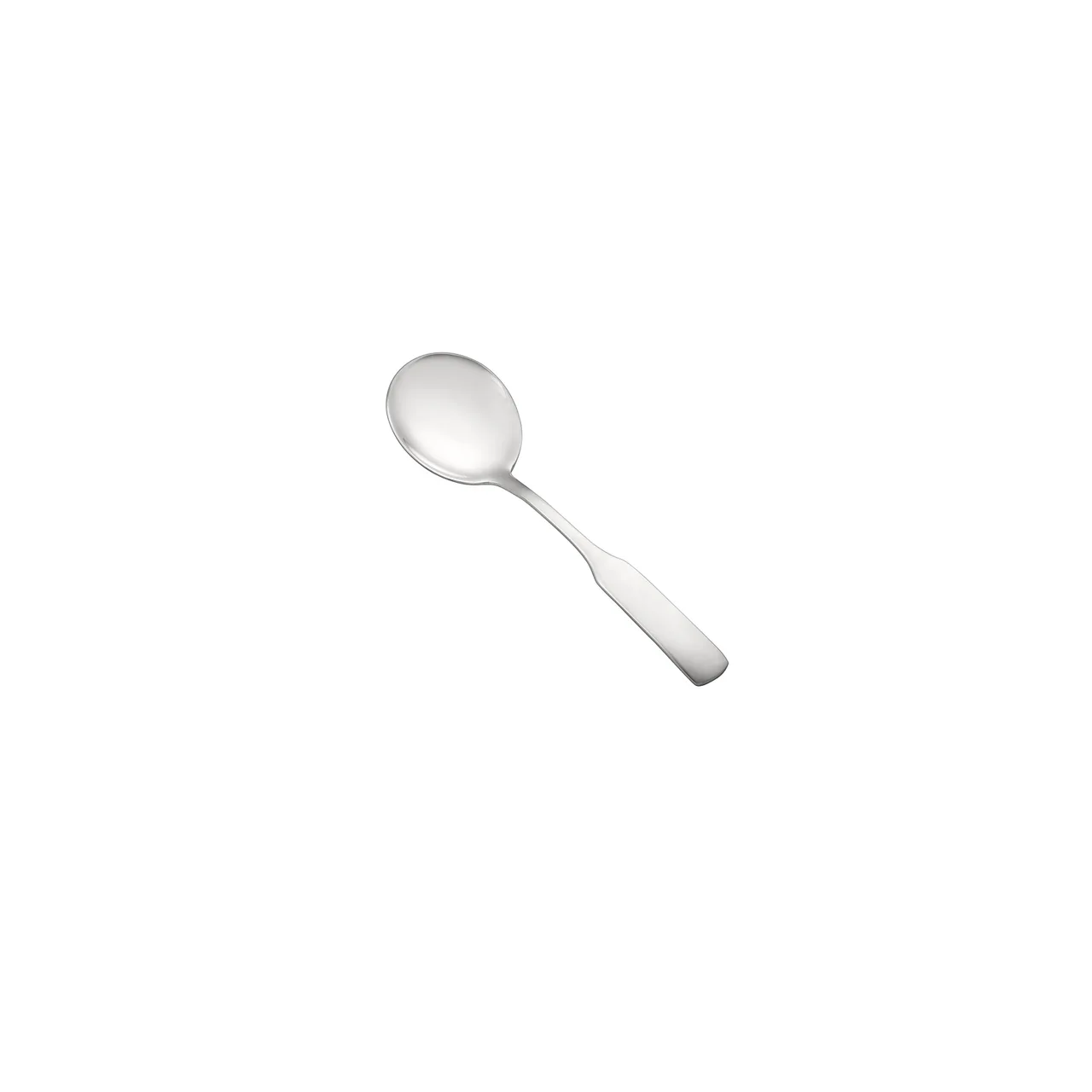 CAC China 3013-04 Thames Bouillon Spoon, 6-1/8" Length, Weight, 18/0 Stainless Steel - 1 Dozen